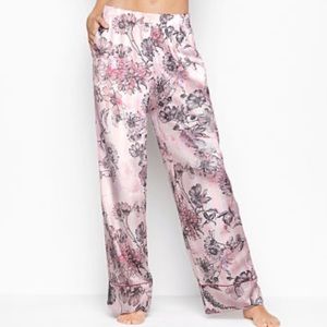 NWOT Victoria’s Secret floral satin sleep pj pants